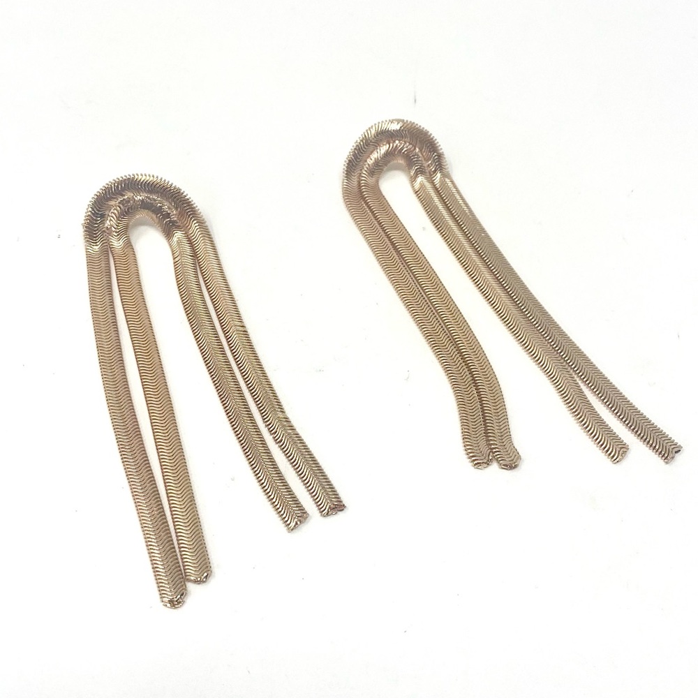 New Free People Rainbow Gold Earrings Contemporary